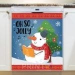 Oh So Jolly Snowman Dishwasher Magnet