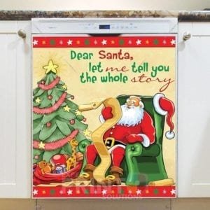 Funny Letter to Santa Dishwasher Magnet