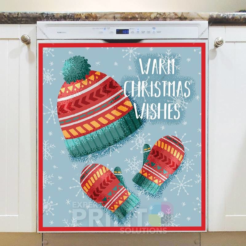 Winter Hat and Mittens Dishwasher Magnet