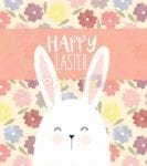 Flowers and Easter Bunny Garden Flag