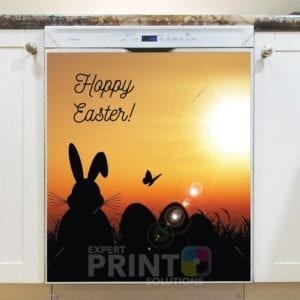 Easter Bunny Silhouette Dishwasher Magnet