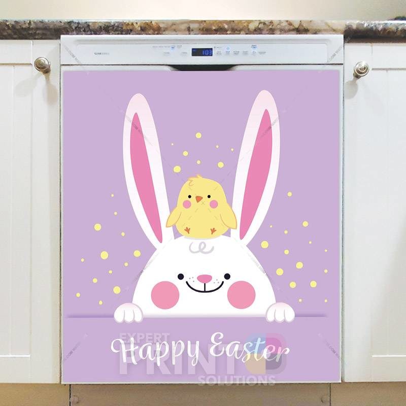 Easter Bunny and Chick Dishwasher Magnet