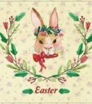 Vintage Easter Bunny #5 Garden Flag