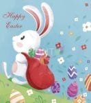 Easter Bunny Delivery Garden Flag