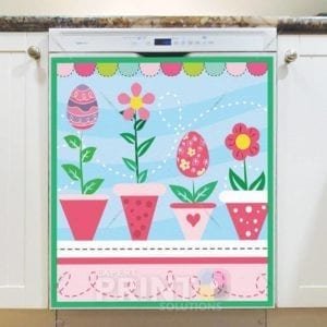 Pretty Easter Flowers Dishwasher Magnet