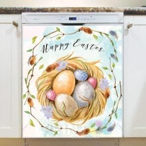 Nest with Easter Eggs Dishwasher Magnet
