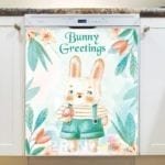 Cute Easter Bunny Boy Dishwasher Magnet