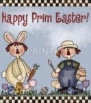Happy Prim Easter Garden Flag