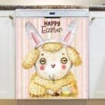 Sheep with Easter Bunny Ears Dishwasher Magnet