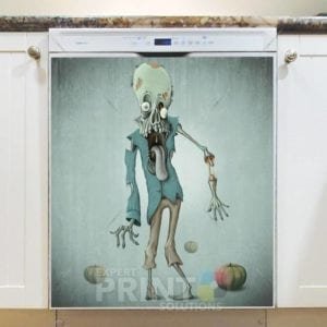 Cute Halloween Character - Zombie Dishwasher Magnet