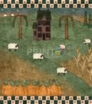 4223-prim-country-autumn-saltbox-house-and-sheep Prim Country Autumn Saltbox House and Sheep Garden Flag