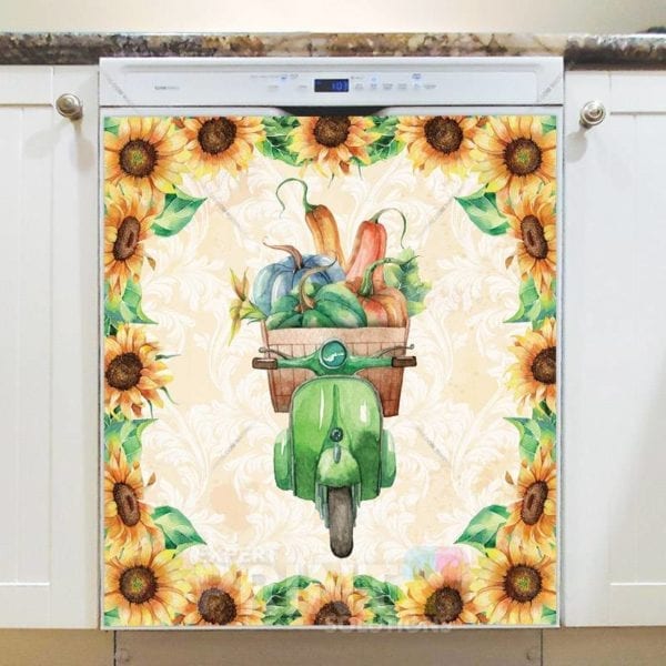 4233-autumn-bike-and-pumpkins-1-dishwasher-magnet Autumn Bike and Pumpkins #1 Dishwasher Magnet