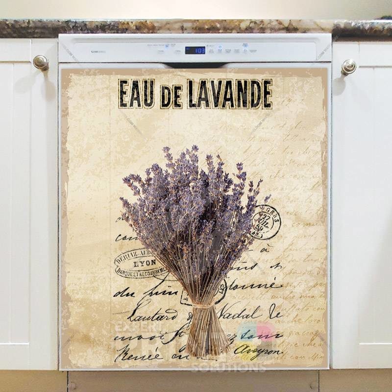 Vintage Lavender Design #2 Dishwasher Magnet