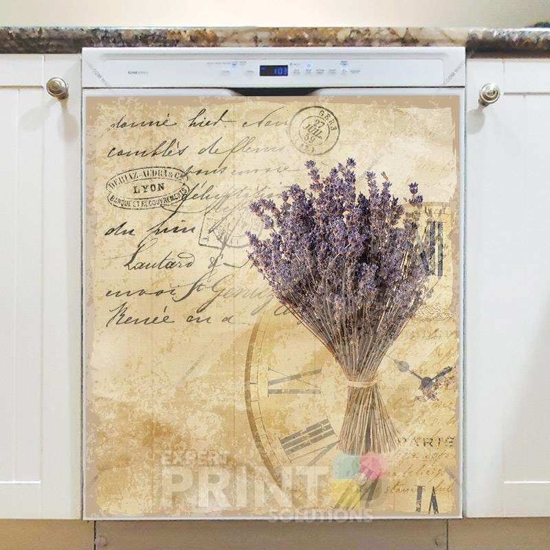Vintage Lavender Design #7 Dishwasher Magnet