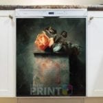 Beautiful Orange Rose Dishwasher Magnet