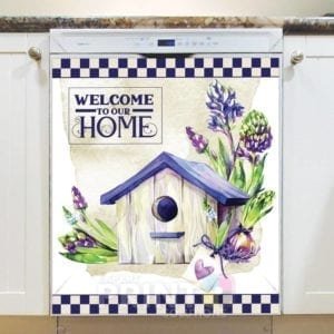 Welcome to Our Home Birdhouse Dishwasher Magnet