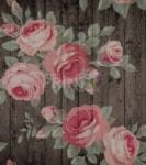 Rustic Flowers on Wood Pattern #3 Garden Flag