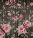 Rustic Flowers on Wood Pattern #4 Garden Flag