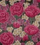 Rustic Flowers on Wood Pattern #6 Garden Flag