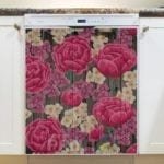 Rustic Flowers on Wood Pattern #6 Dishwasher Magnet