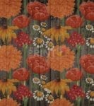 Rustic Flowers on Wood Pattern #7 Garden Flag