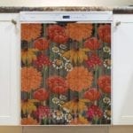 Rustic Flowers on Wood Pattern #7 Dishwasher Magnet