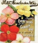 Vintage Retro Flower Seed Label #6 Garden Flag