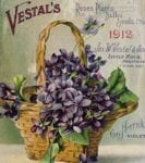 Vintage Retro Flower Seed Label #11 Garden Flag