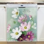 Vintage Retro Flower Seed Label #30 Dishwasher Magnet