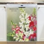 Vintage Retro Flower Seed Label #31 Dishwasher Magnet