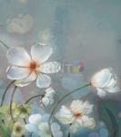 Cute Little White Flowers Garden Flag