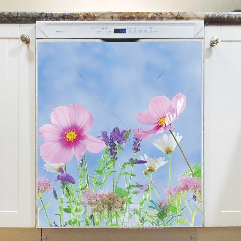 Little Summer Morning Flowers Dishwasher Magnet