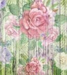 Flowers on Wood Pattern #4 Garden Flag