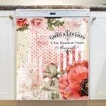 Beautiful Vintage Poppy Design #3 Dishwasher Magnet