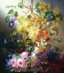 Beautiful Romantic Victorian Flowers and Fruit Garden Flag