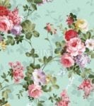 Garden Roses on Green Background Garden Flag