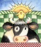 Udderly Awesome Cow #1 Garden Flag