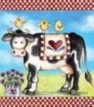 Udderly Awesome Cow #3 Garden Flag