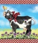 Udderly Awesome Cow #4 Garden Flag