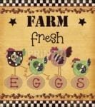 Farm Fresh Eggs and Chickens Garden Flag