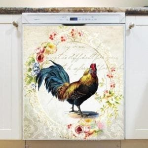 Vintage Shabby Chic Rooster Dishwasher Magnet