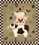 Country Farmhouse Stacked Animals Garden Flag