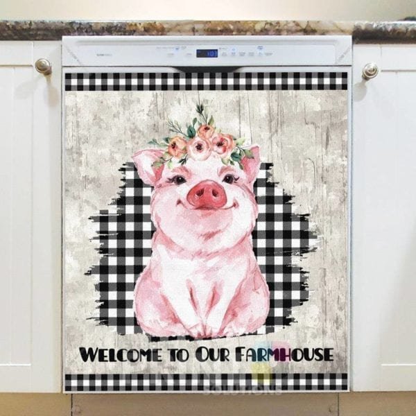 Cute Farmhouse Piglet Dishwasher Magnet