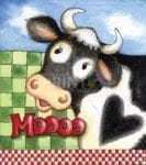 Udderly Awesome Cow #6 Garden Flag