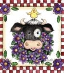 Udderly Awesome Cow #8 Garden Flag