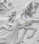 White Horse and Princess Garden Flag