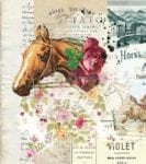 Vintage Kentucky Derby Shabby Chic Design #2 Garden Flag