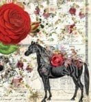 Vintage Kentucky Derby Shabby Chic Design #3 Garden Flag