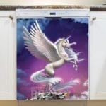 Majestic White Pegasus Dishwasher Magnet