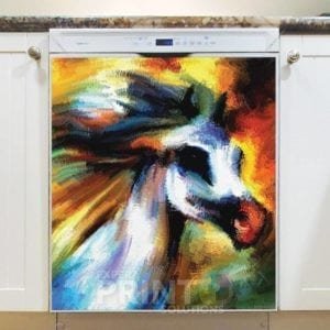 Abstract Horse Dishwasher Magnet